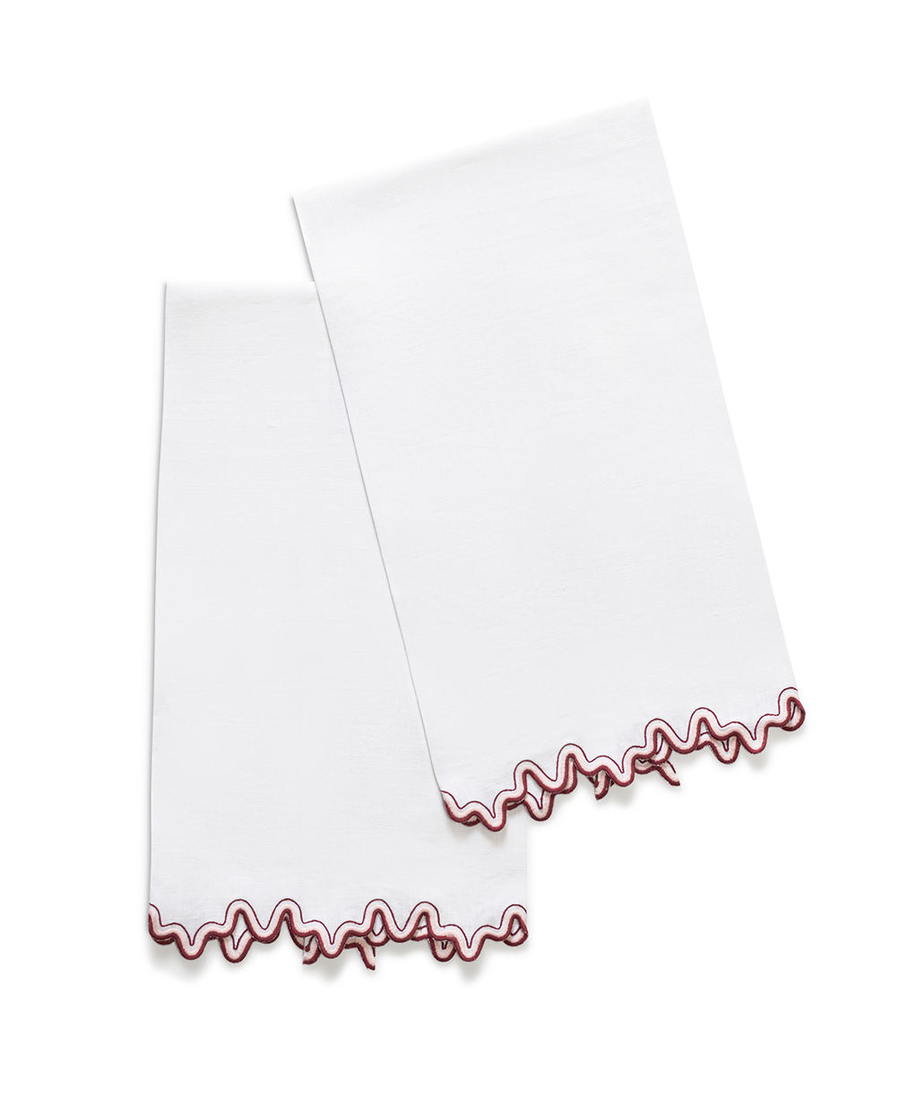 Wave Guest Towels, Set of 2