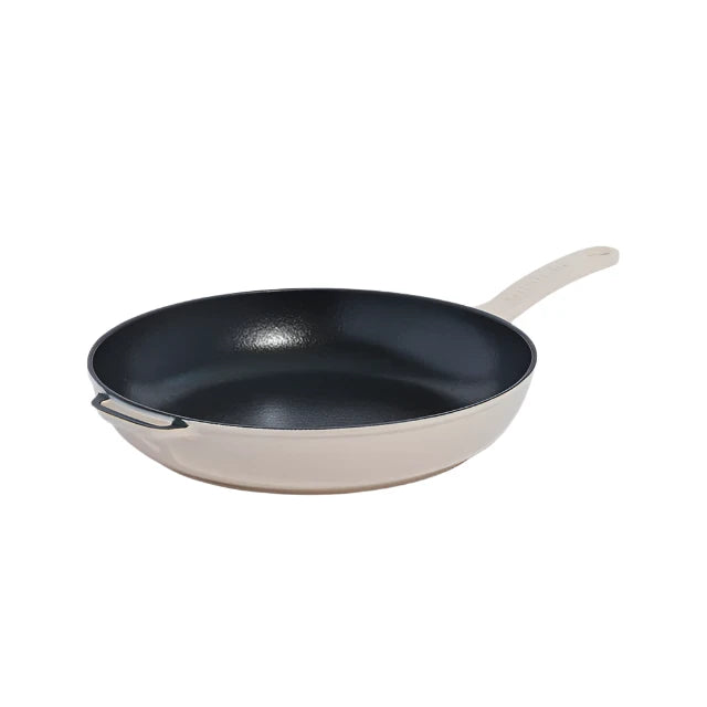 Enameled Cast Iron Skillet in Antique White