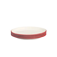 Appetizer Plates in Red Rim