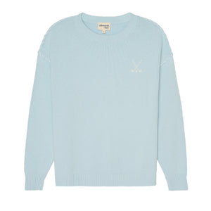 Riley Crew - Golf Stacked in Light Blue