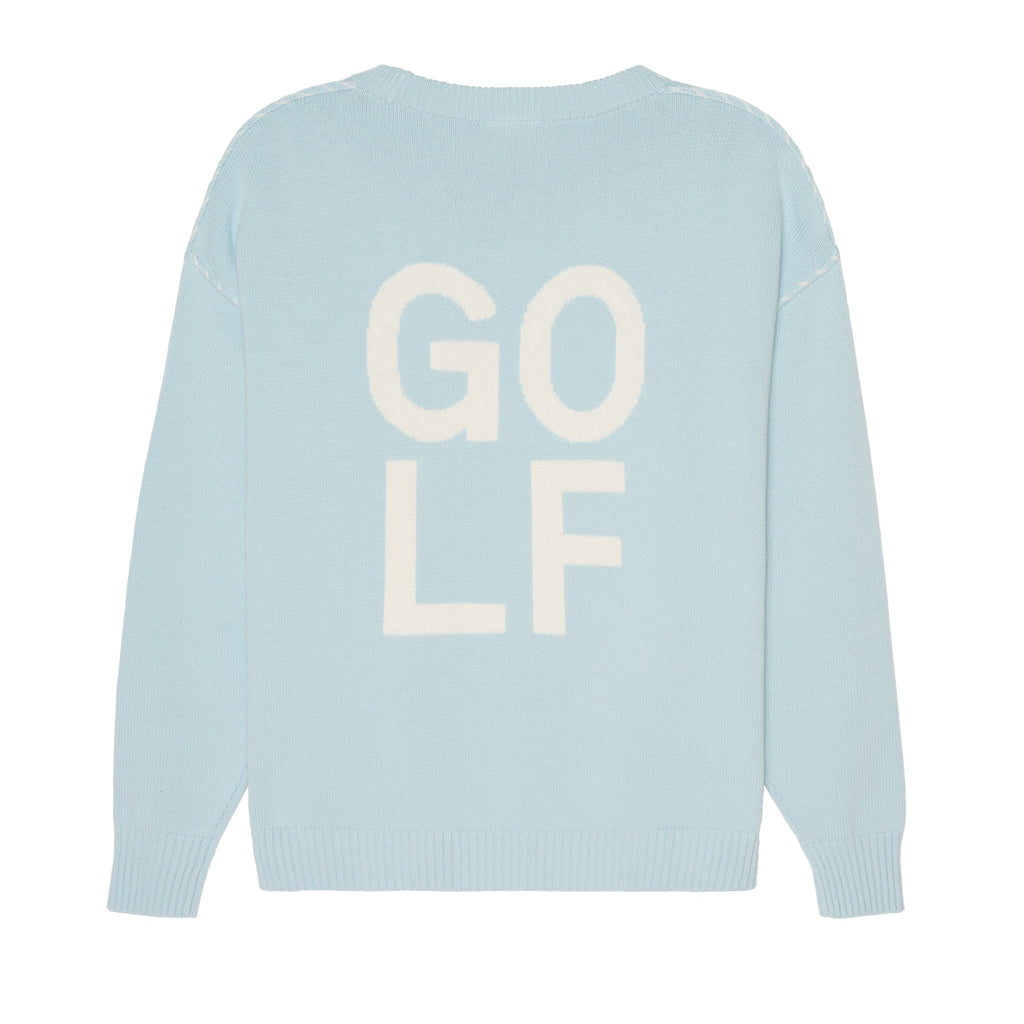 Riley Crew - Golf Stacked in Light Blue