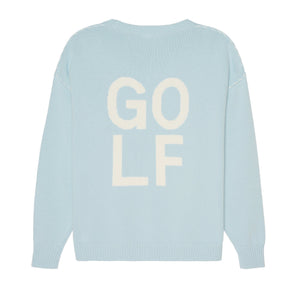 Riley Crew - Golf Stacked in Light Blue
