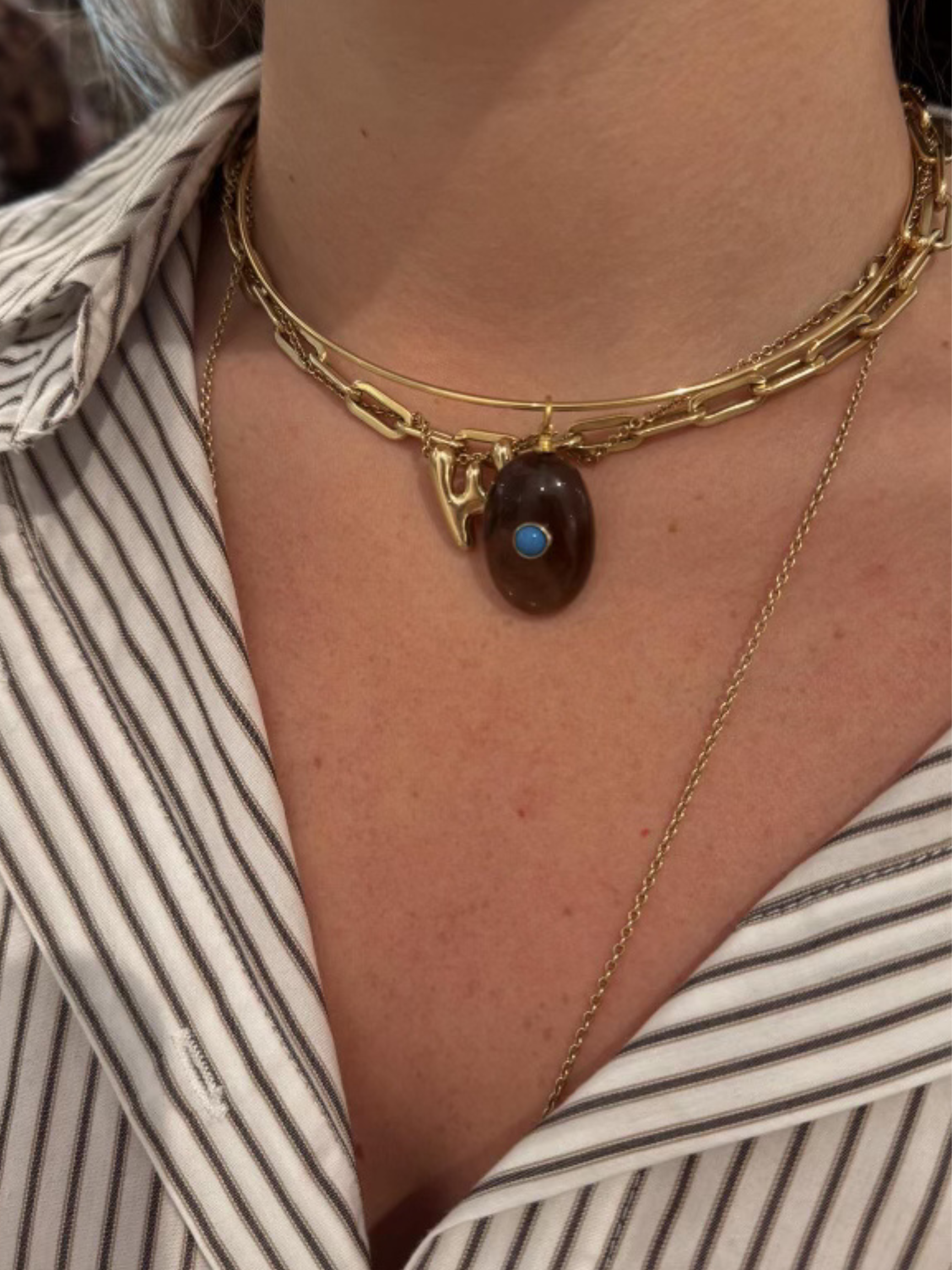 Faye Bezel Necklace