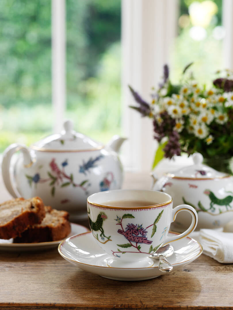 Kit Kemp Mythical Creatures Teacup & Saucer, 5.8 oz