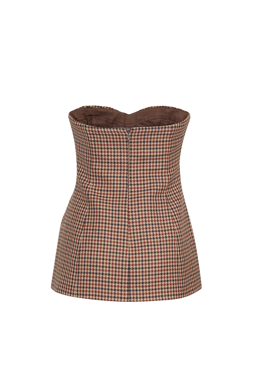 Wes Corset in Dante Plaid