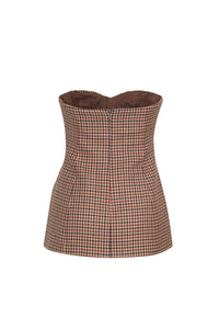 Wes Corset in Dante Plaid