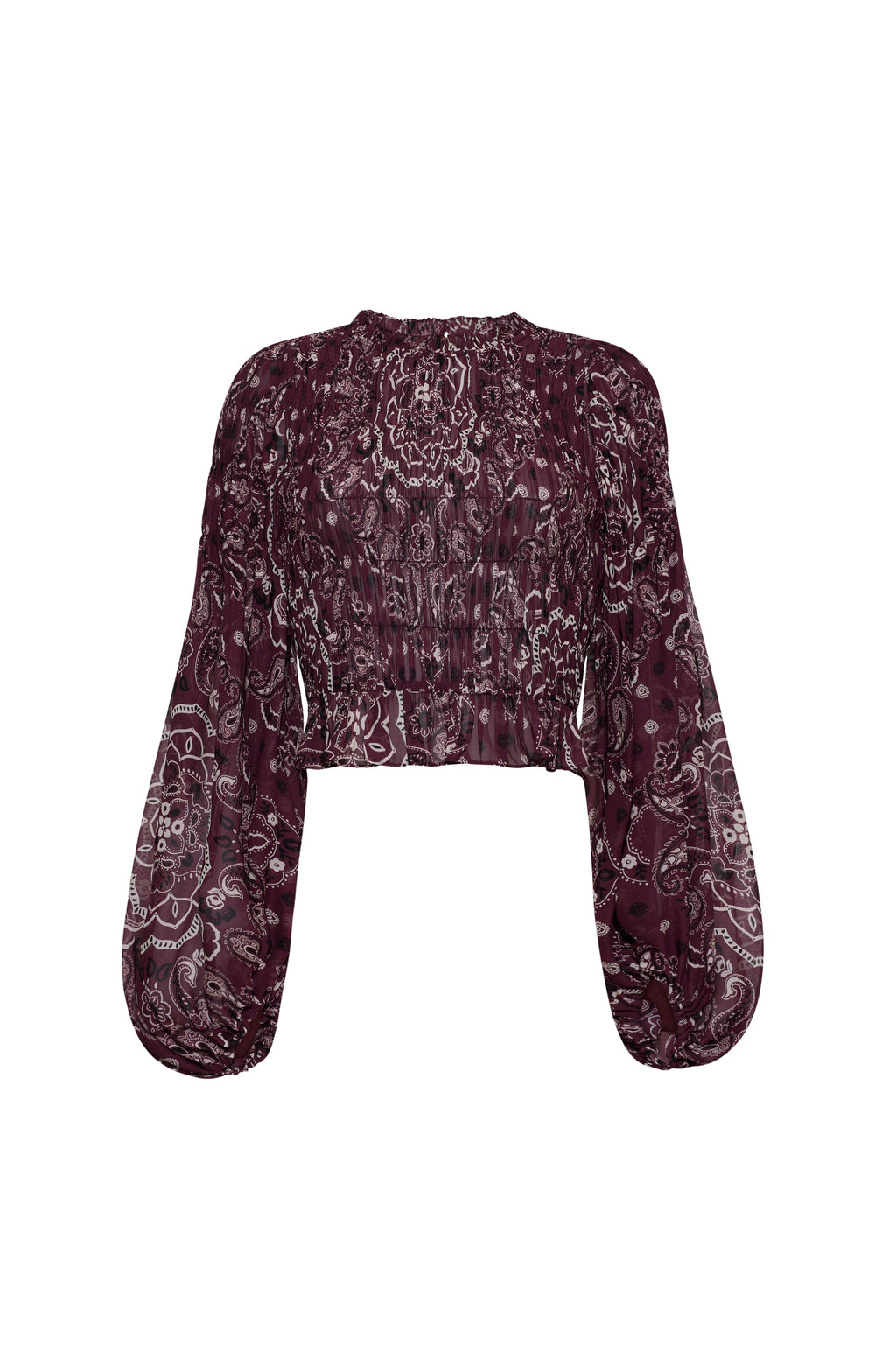 Weston Top in Bandana Plum