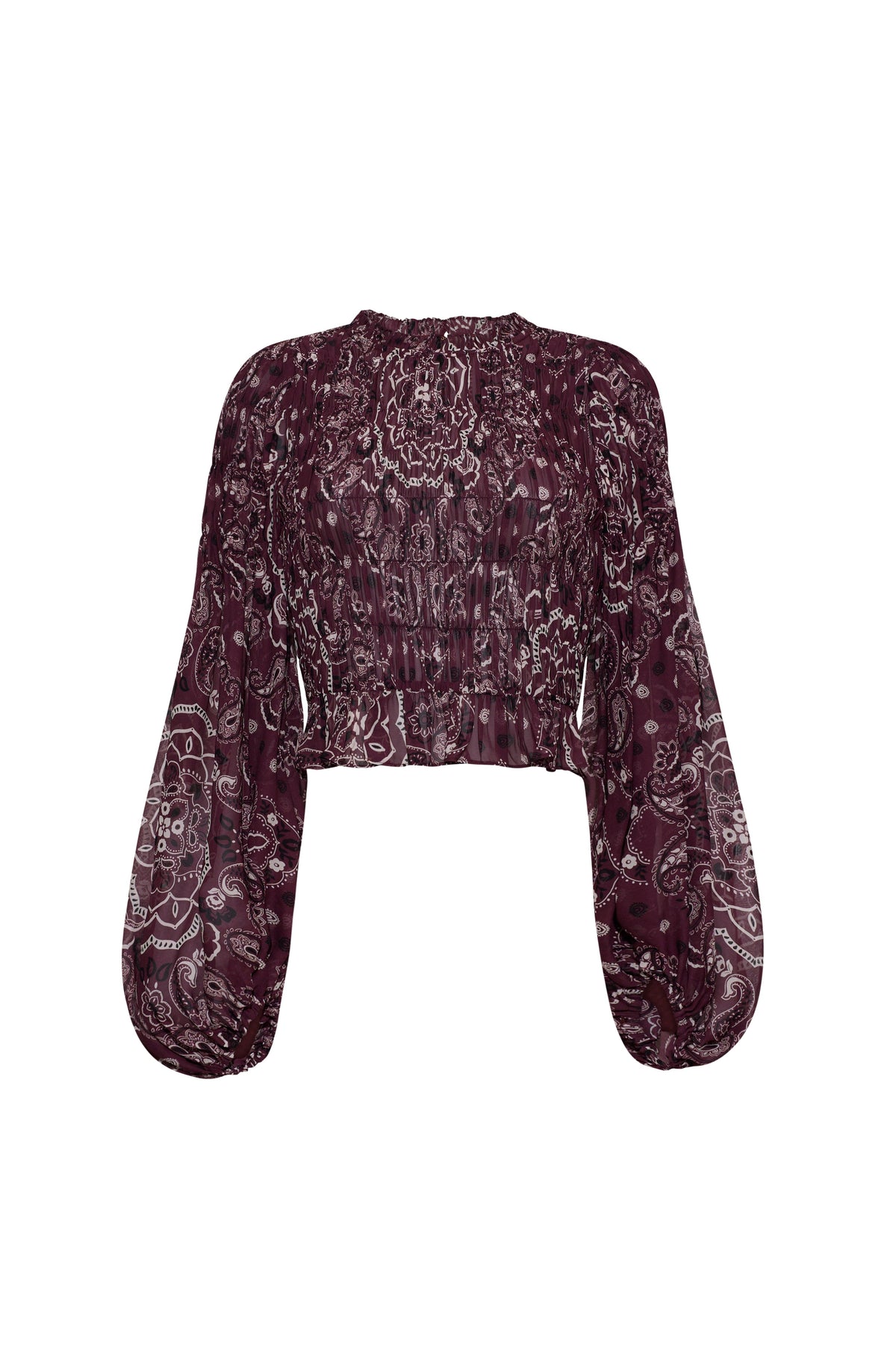Weston Top in Bandana Plum