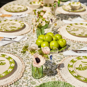 Green Petals Tablecloth
