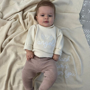 Jersey Rollneck Sweater in White