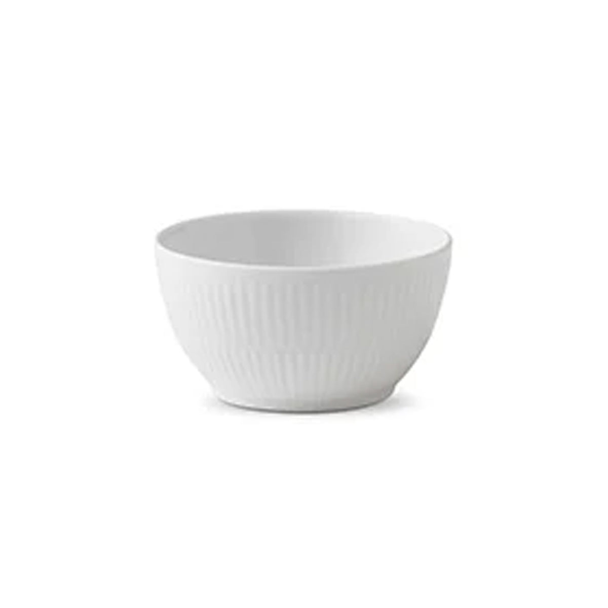 White Fluted Bowl 15cl 5oz, 8.5cm 3.35"