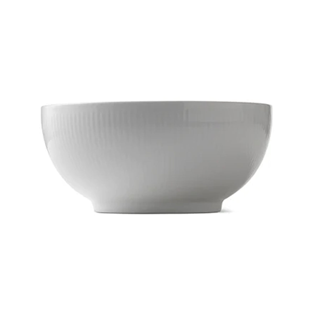 White Fluted Bowl 180cl 1.9qt, 21cm 8.27"