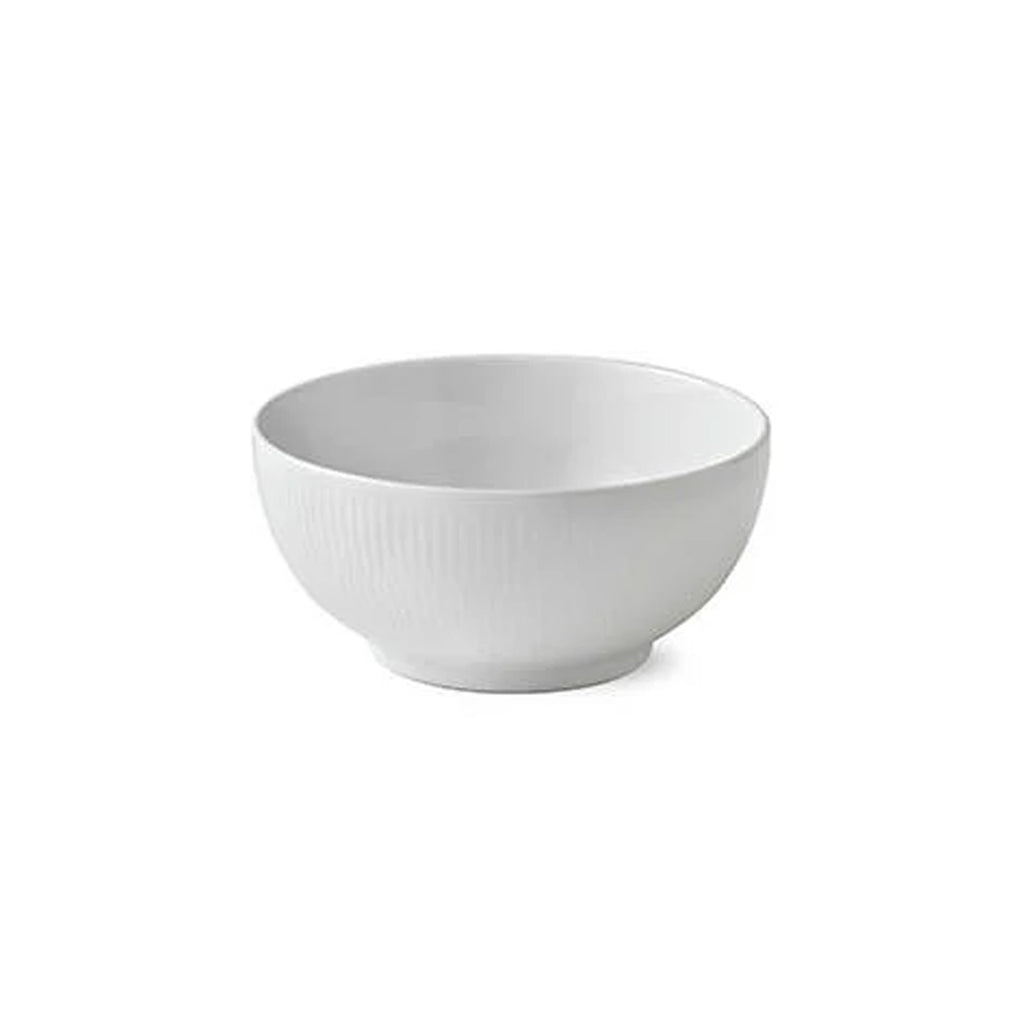 White Fluted Bowl 1 qt