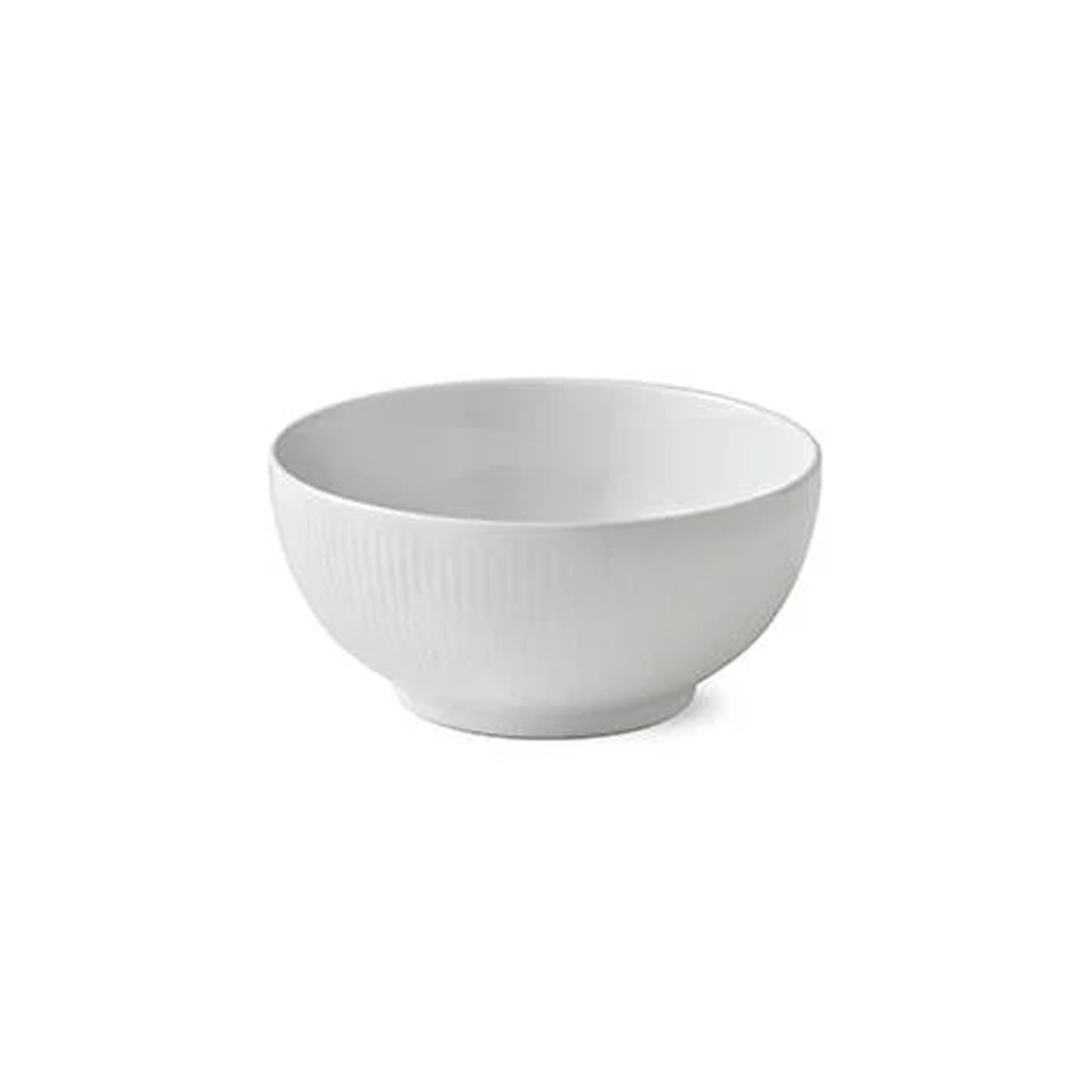 White Fluted Bowl 1 qt
