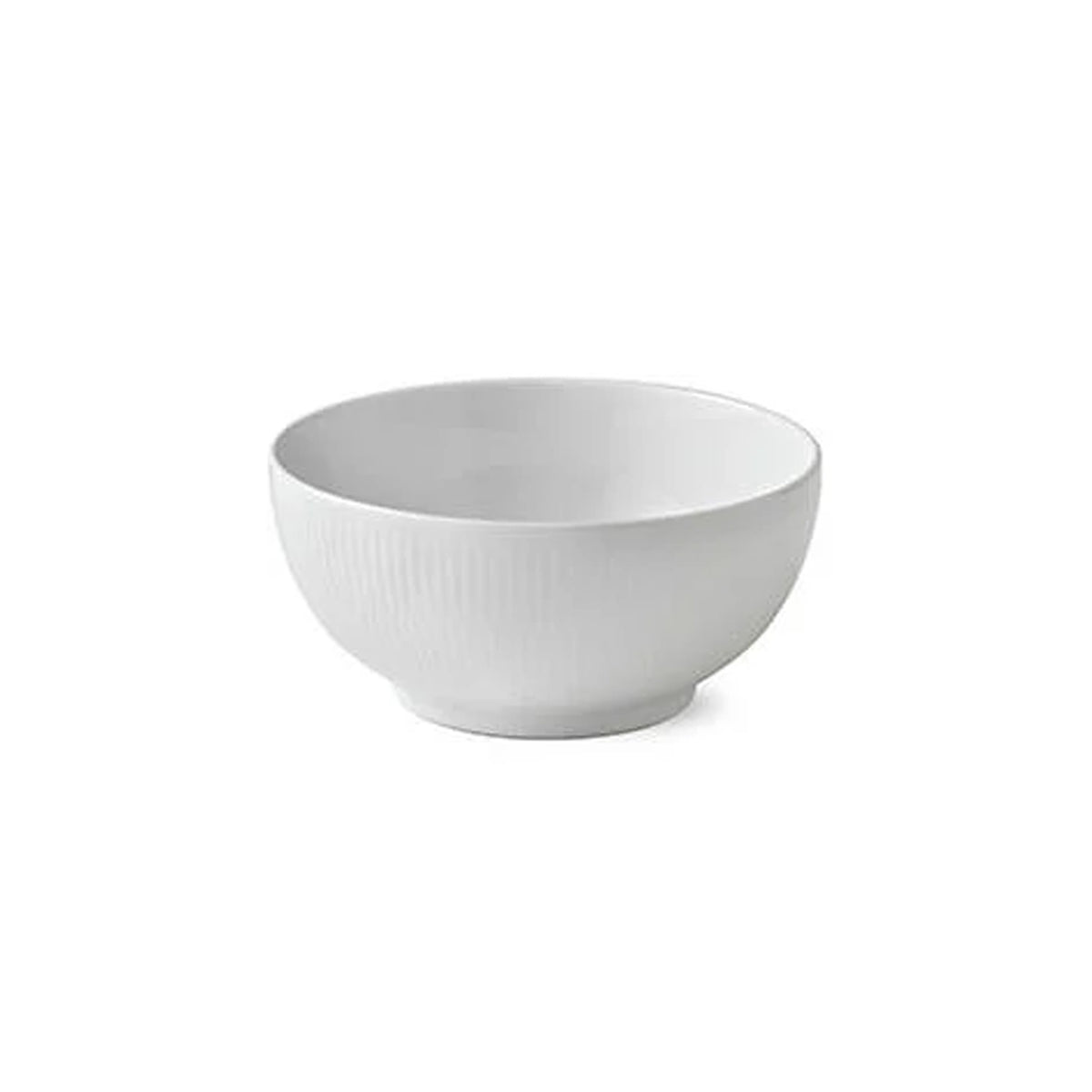 White Fluted Bowl 1 qt