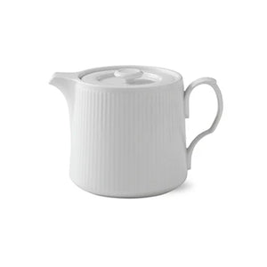 White Fluted Teapot 75cl 25.36oz