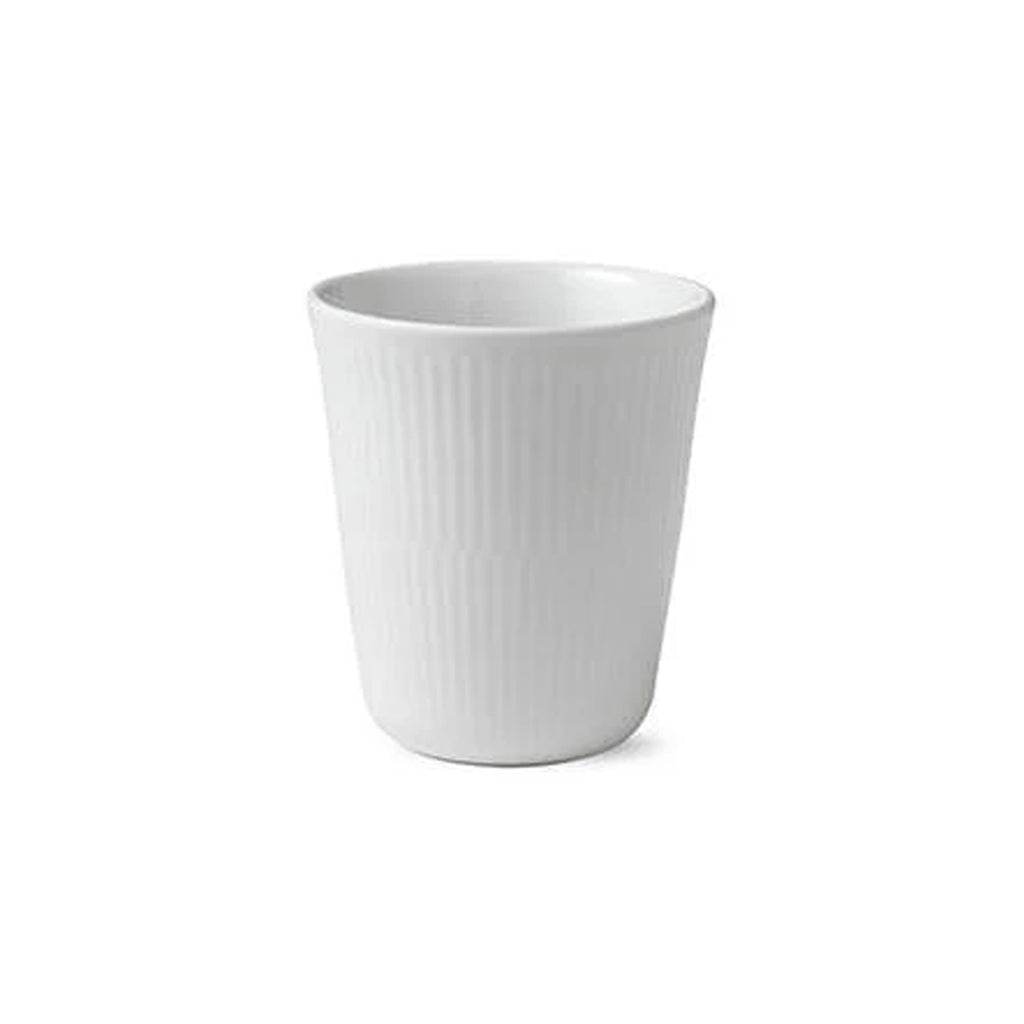 White Fluted Thermal Cup 9.75 oz