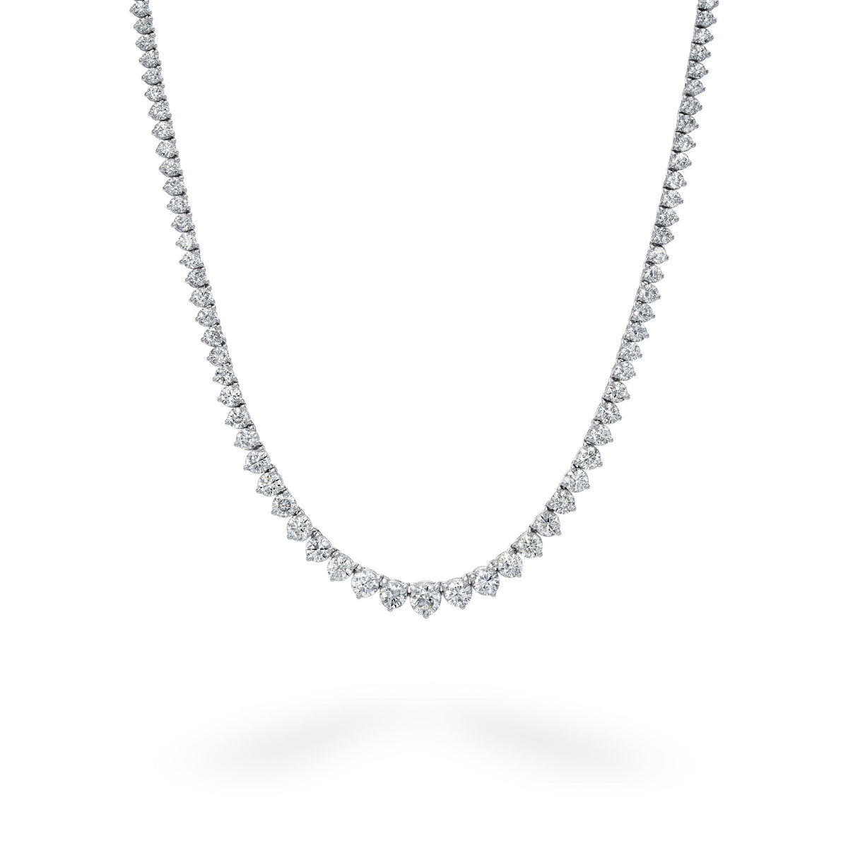 White Gold Riviere Necklace
