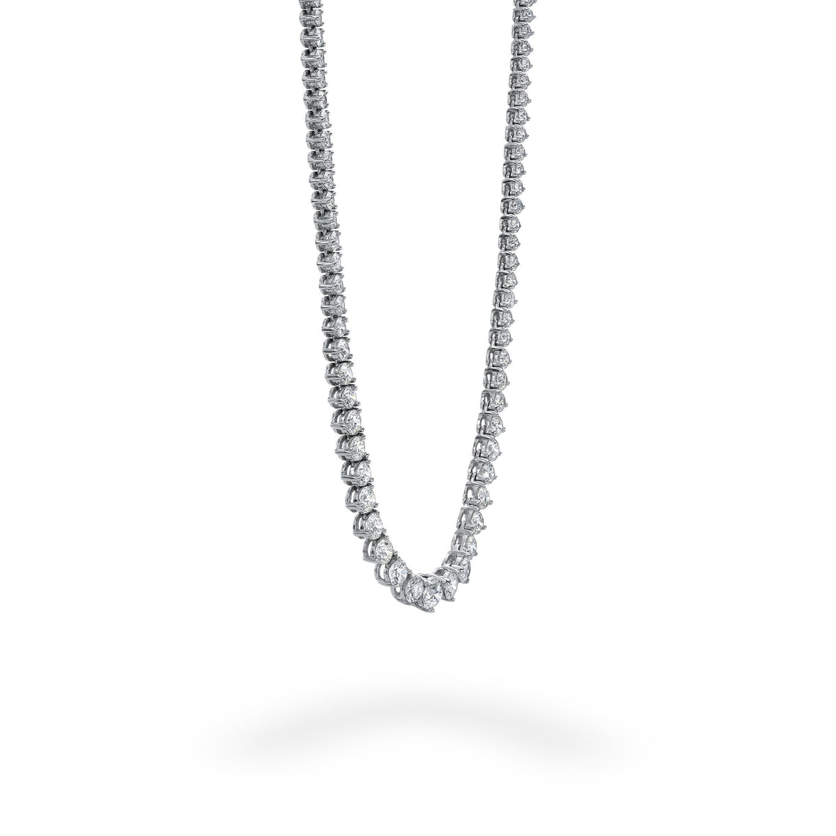White Gold Riviere Necklace