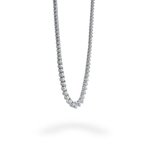 White Gold Riviere Necklace