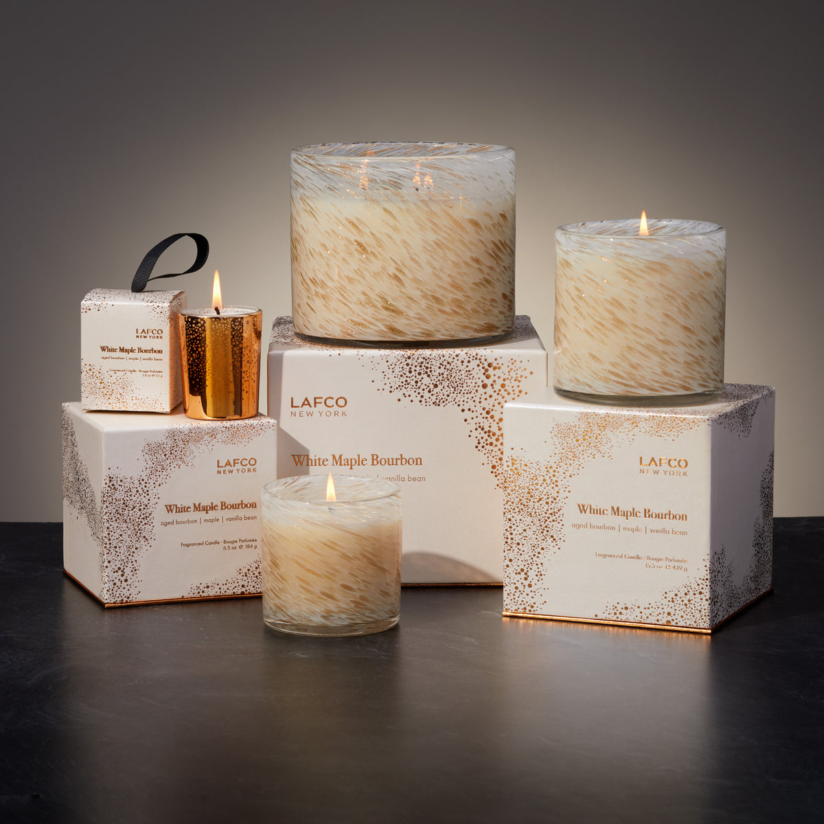 White Maple Bourbon Votive Candle