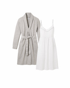 The Essential Maternity Set in Light Heather Grey & Grey Stars