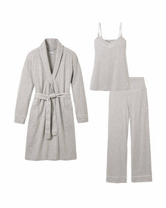 The Cozy Maternity Set in Light Heather Grey