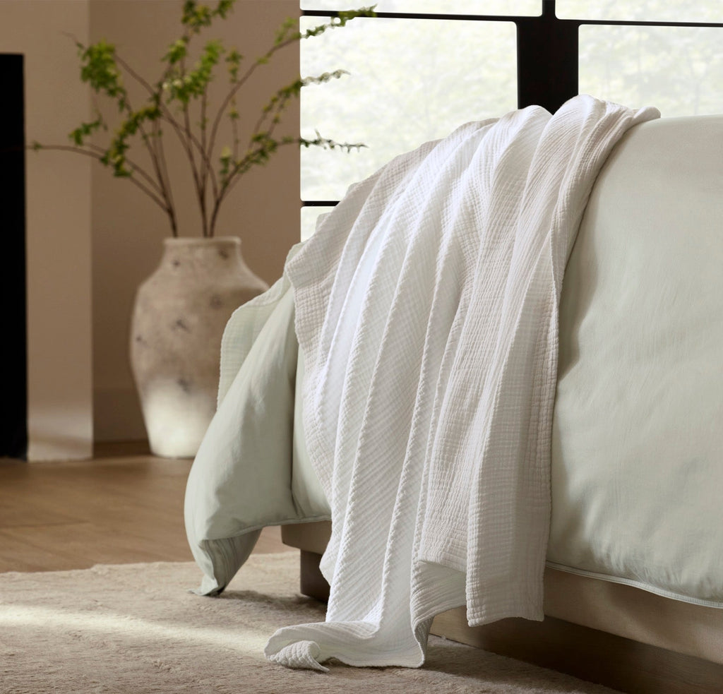 Dream Throw Blanket in White