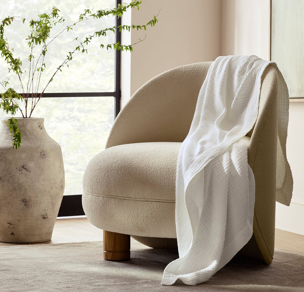 Dream Throw Blanket in White