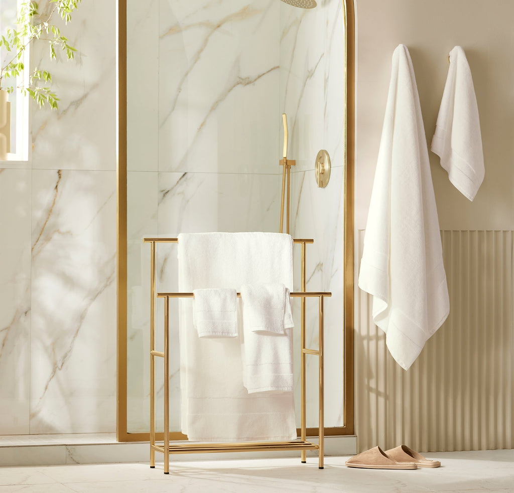 Plush Bath Sheet Set in White
