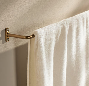 Plush Bath Towel in White