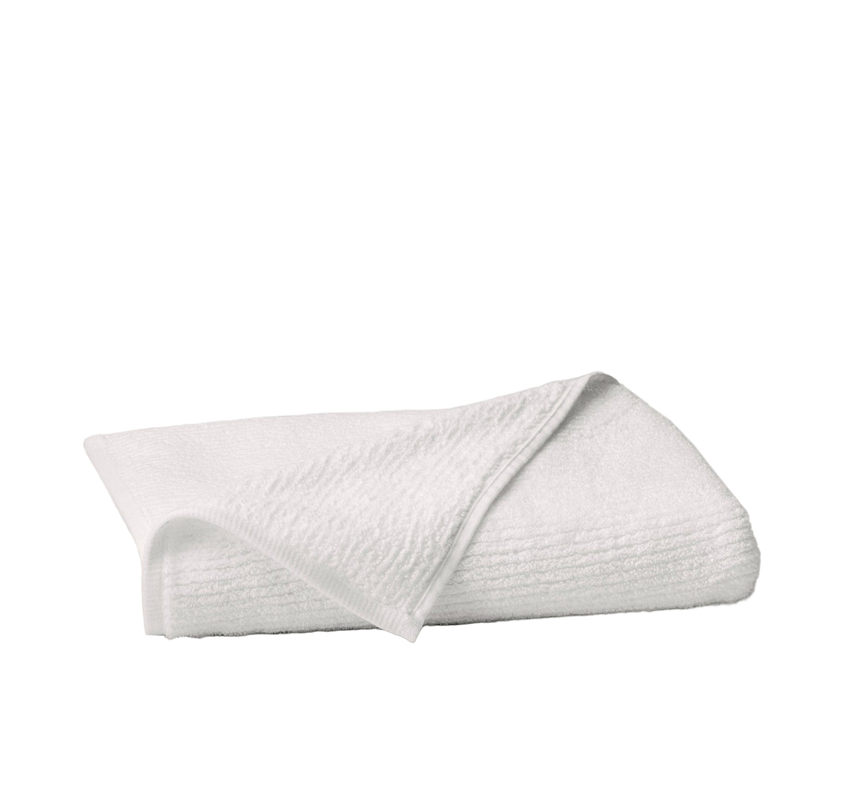 Turkish Ribbed Bath Towel in White