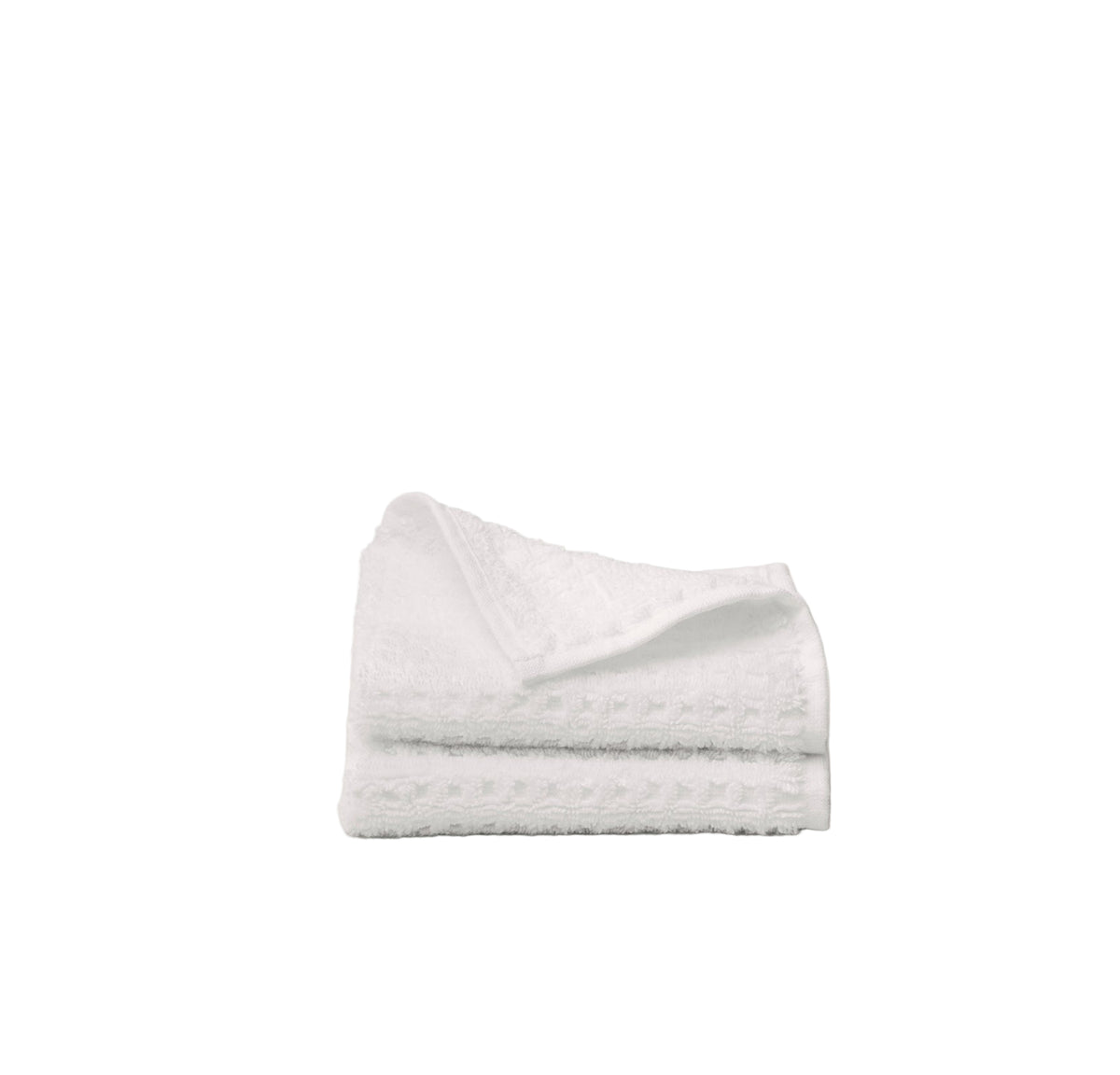 Turkish Waffle Washcloth in White, Set of 2