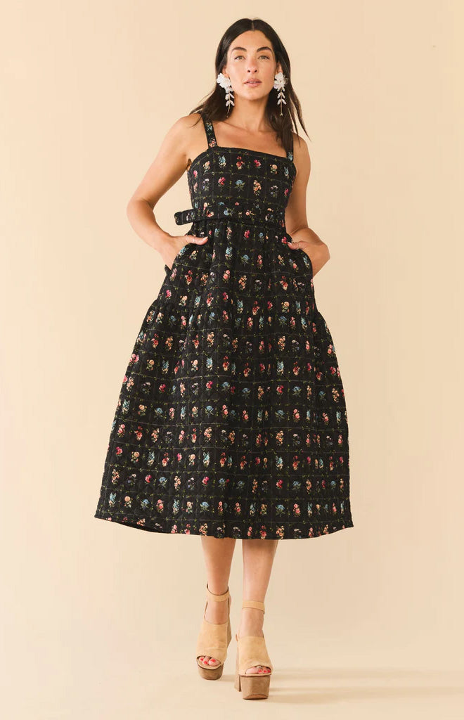 Willa Dress in Florence Black Floral