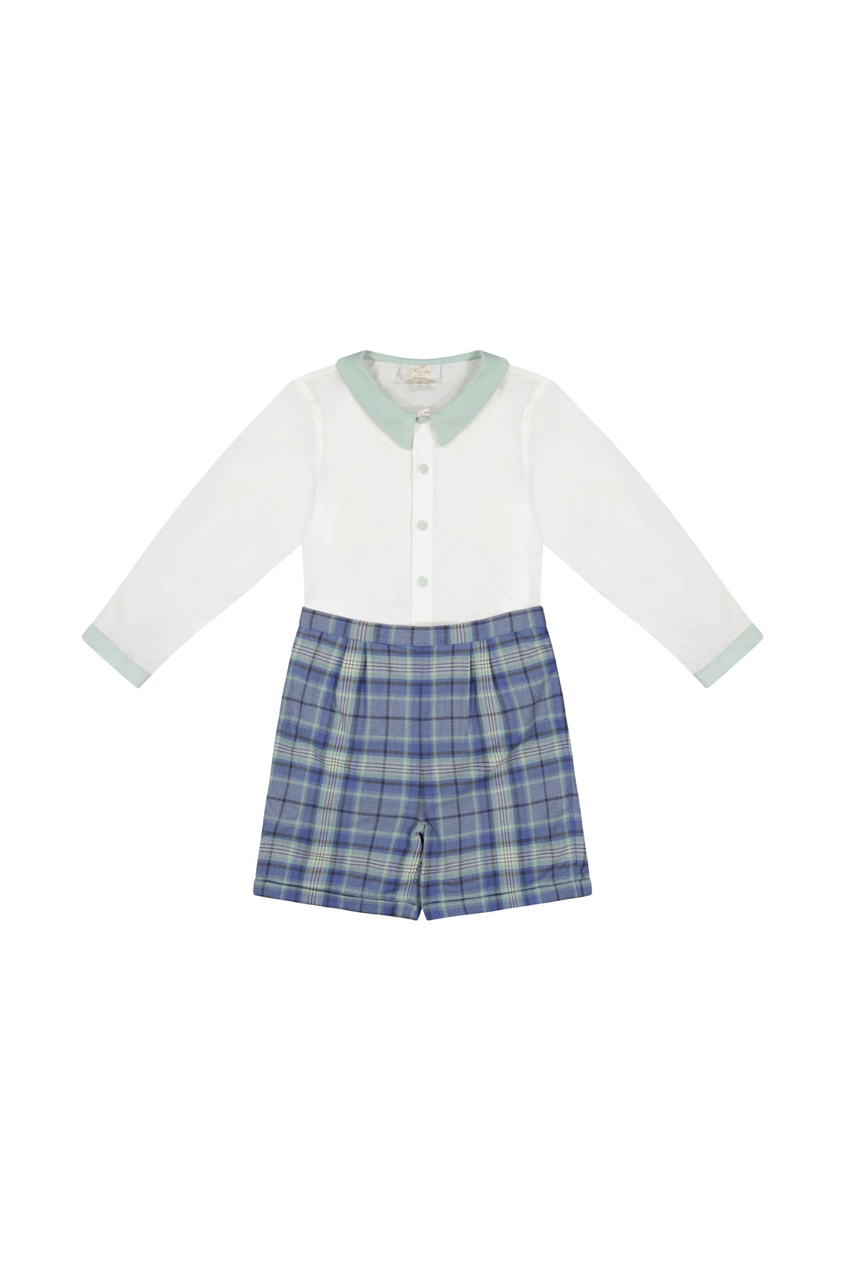 William Blue Tartan Dressy Set