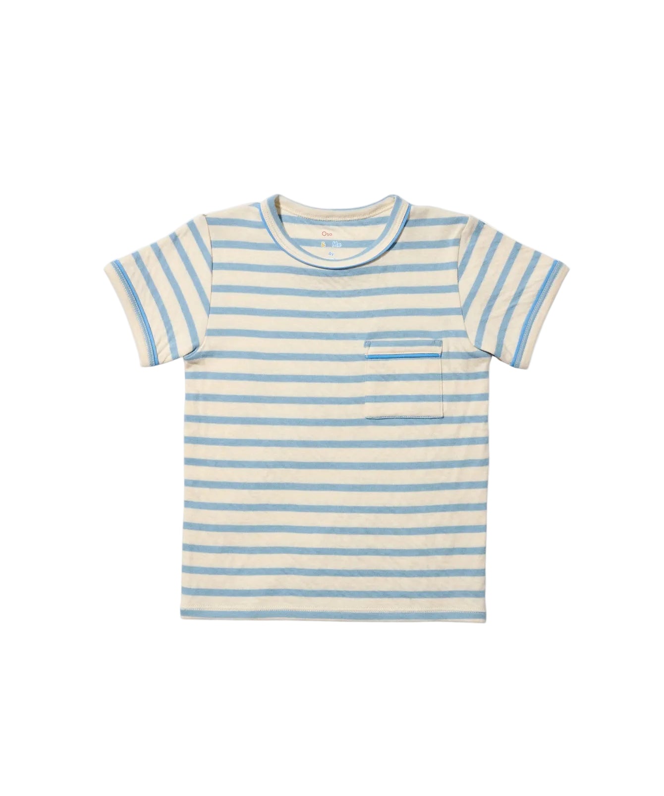 Willie T-Shirt in Dusty Blue Stripe