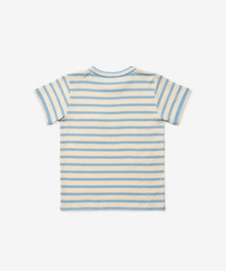 Willie T-Shirt in Dusty Blue Stripe