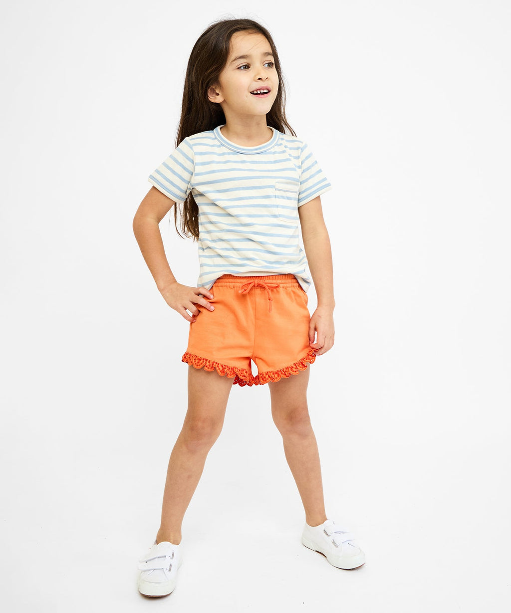 Willie T-Shirt in Dusty Blue Stripe