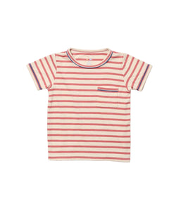 Willie T-Shirt in Nautical Red Stripe