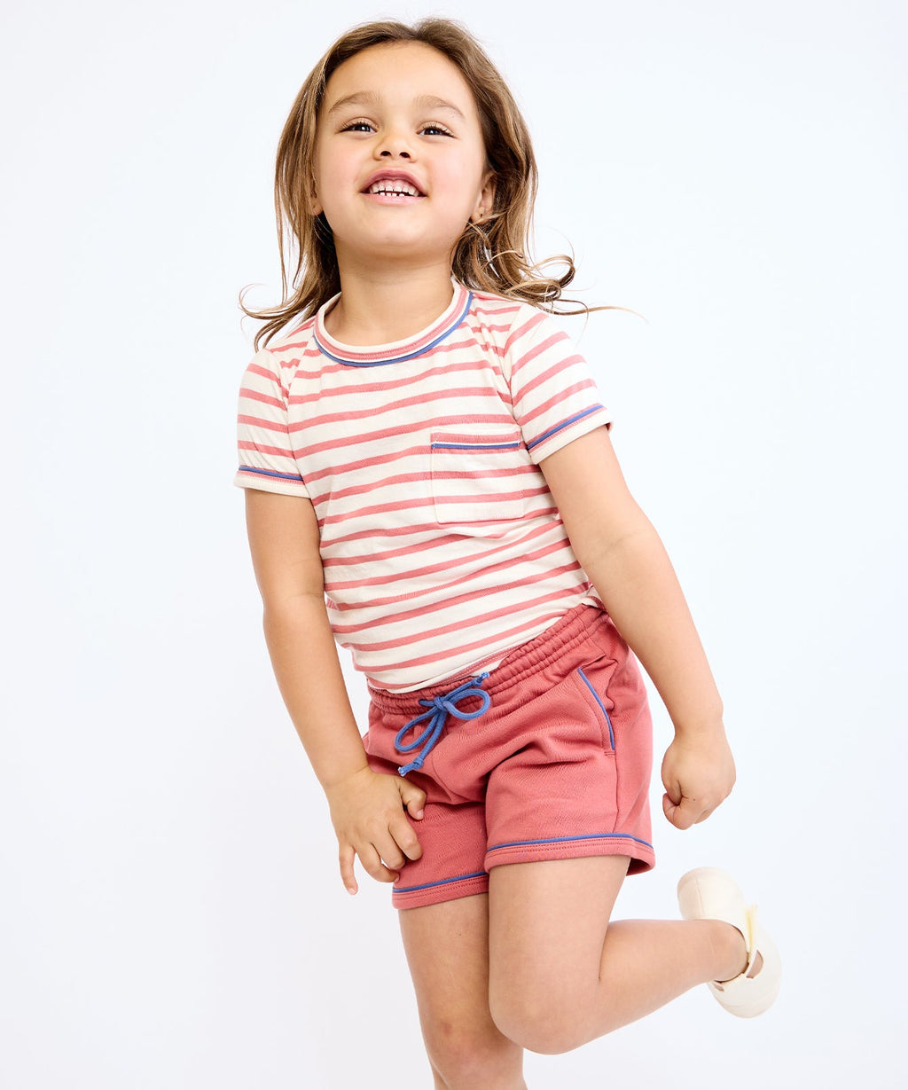 Willie T-Shirt in Nautical Red Stripe