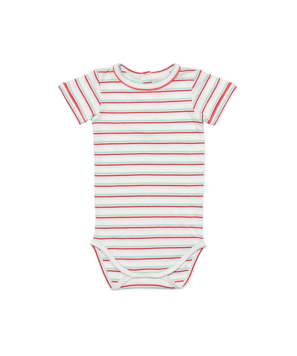Willie One-piece in Turquoise Triple Stripe