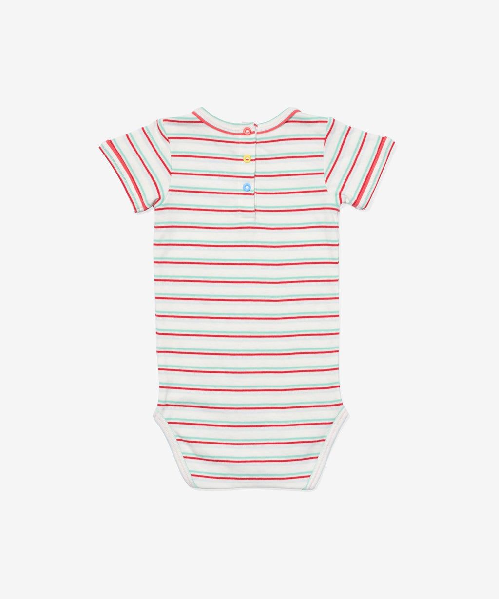 Willie One-piece in Turquoise Triple Stripe