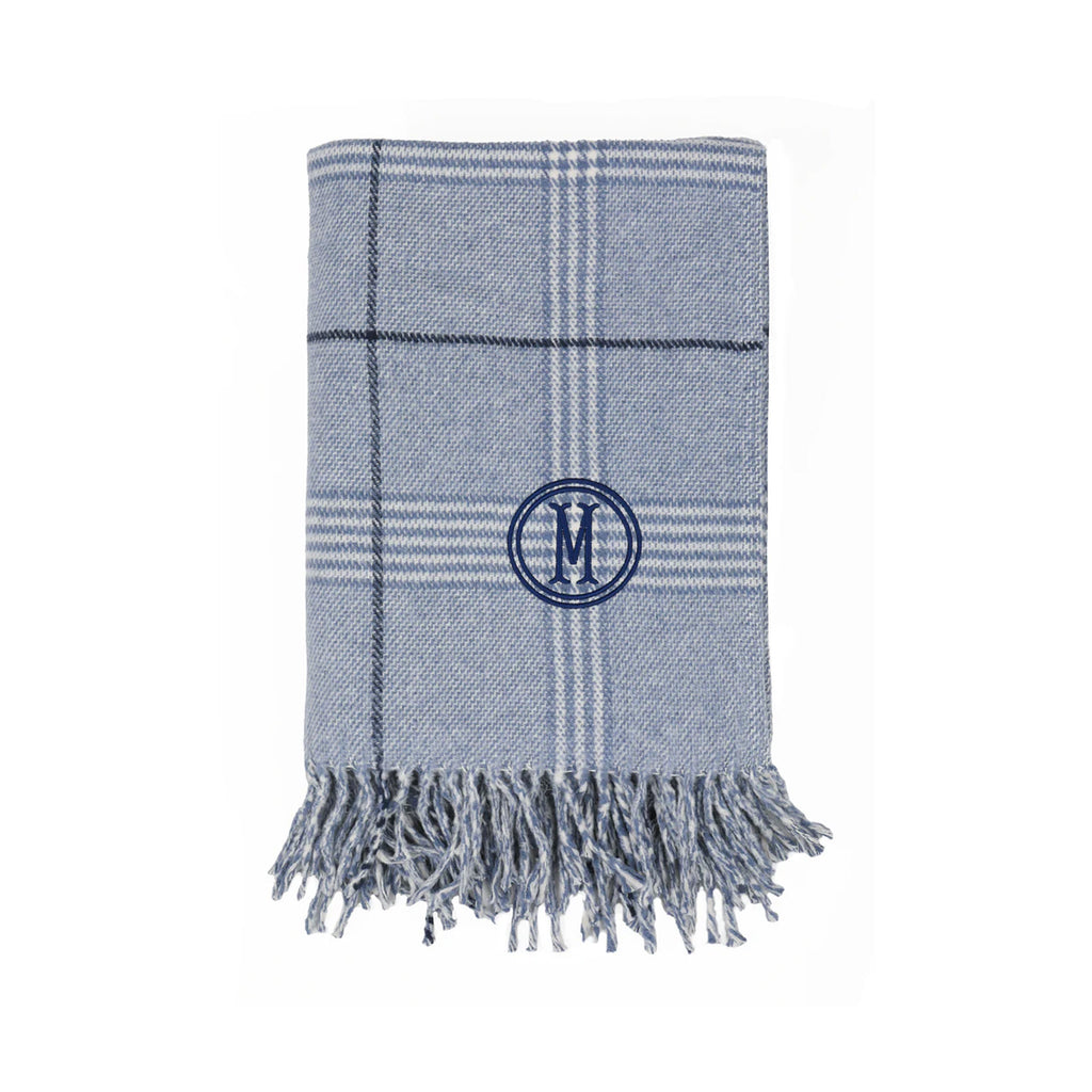 Windowpane Plaid Throw