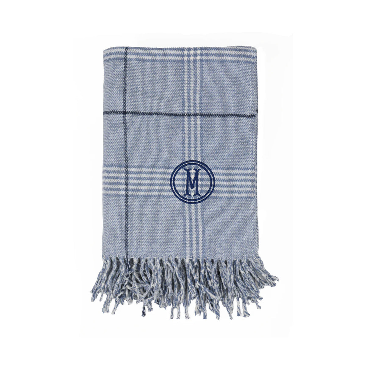 Windowpane Plaid Throw