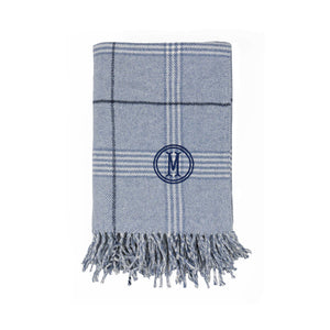 Windowpane Plaid Throw