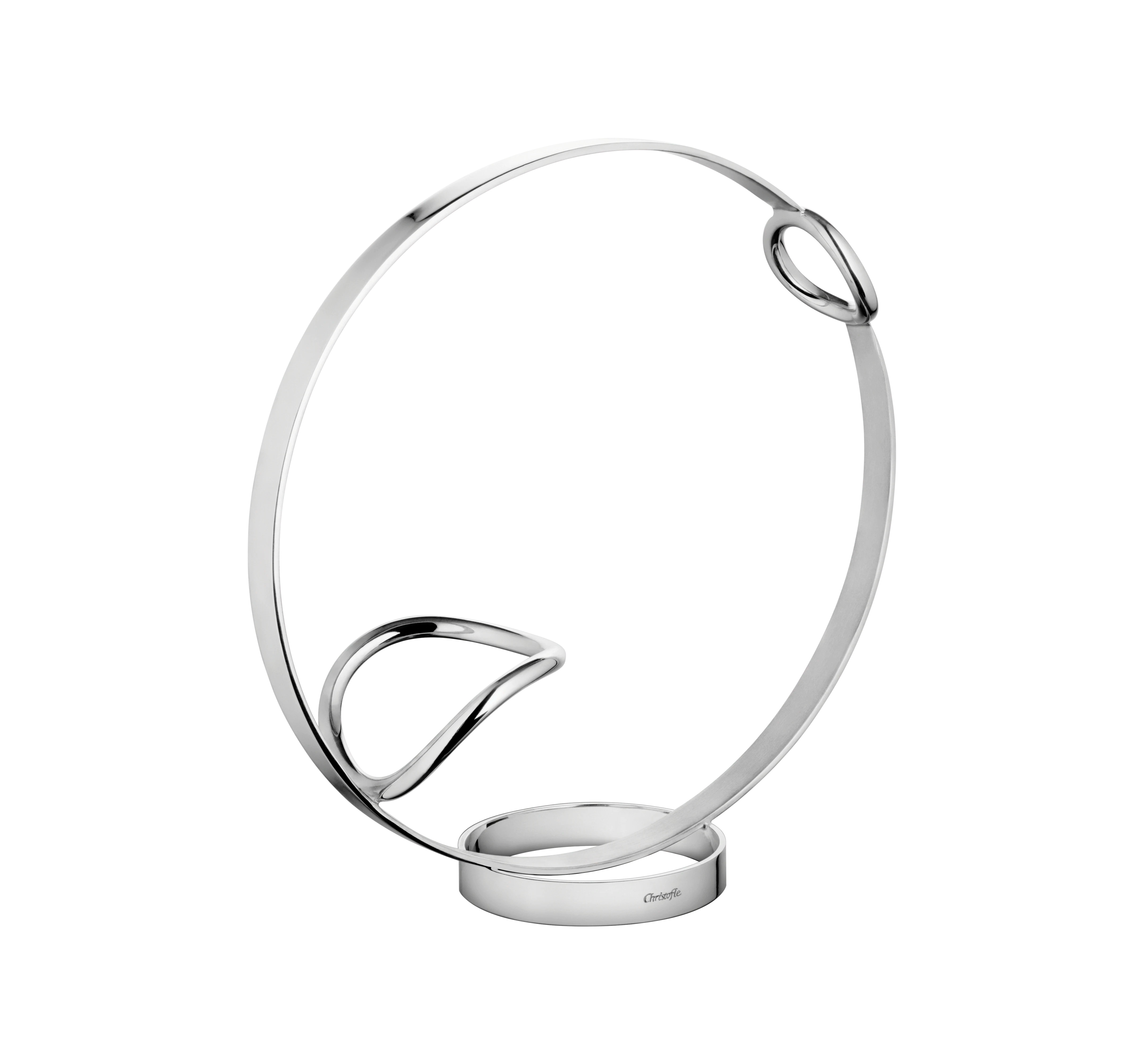 Vertigo Silver-plated Wine Bottle Holder