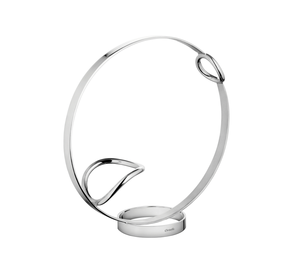 Vertigo Silver-plated Wine Bottle Holder