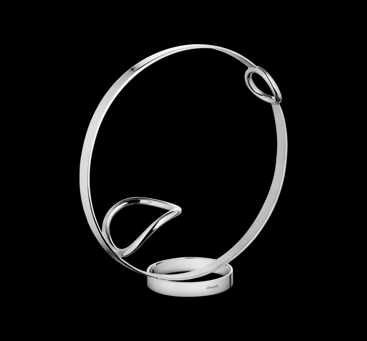 Vertigo Silver-plated Wine Bottle Holder