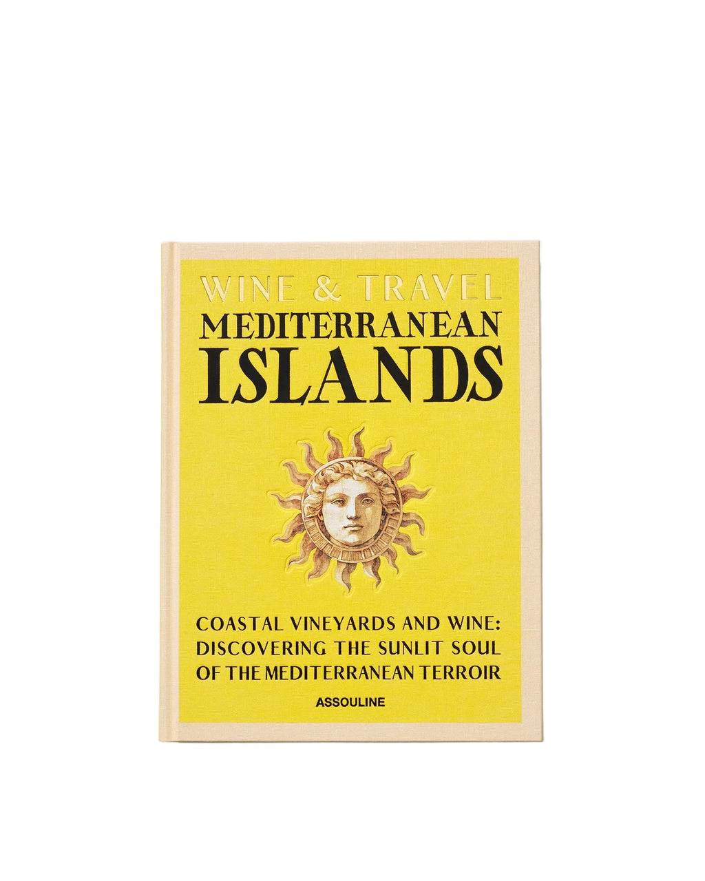 Wine & Travel Mediterranean Islands: Assouline hardcover book cover, front-facing view on white background.