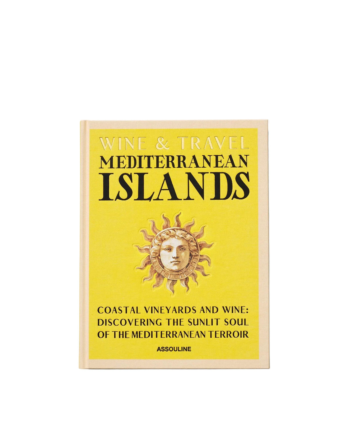 Wine & Travel Mediterranean Islands: Assouline hardcover book cover, front-facing view on white background.